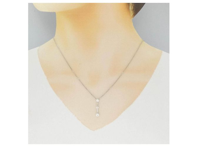 Autre Marque Collana di diamanti PT900 PT850 Argento - vista 6
