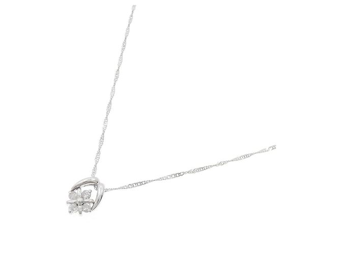 Autre Marque Collana in oro bianco Au750 e diamanti Argento - vista 2