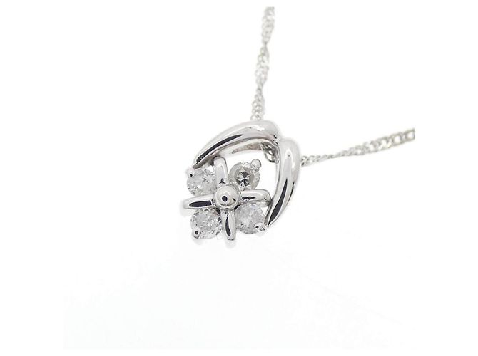 Autre Marque Collana in oro bianco Au750 e diamanti Argento - vista 3
