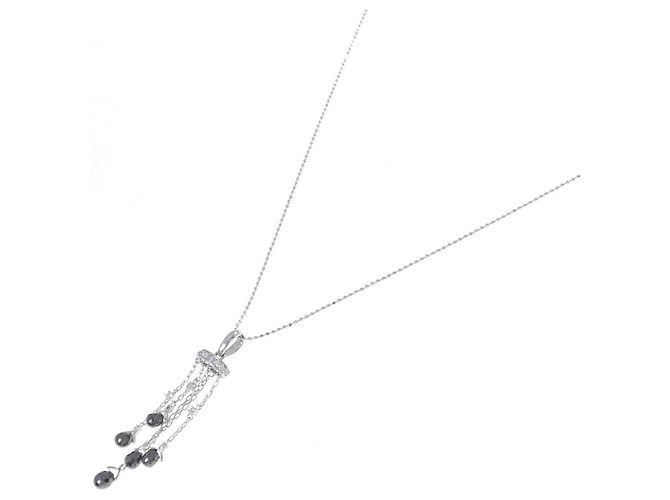 Autre Marque Collana di diamanti Au750 Au416 Argento - vista 2