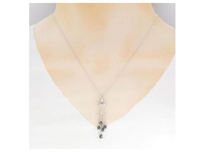 Autre Marque Collana di diamanti Au750 Au416 Argento - vista 6