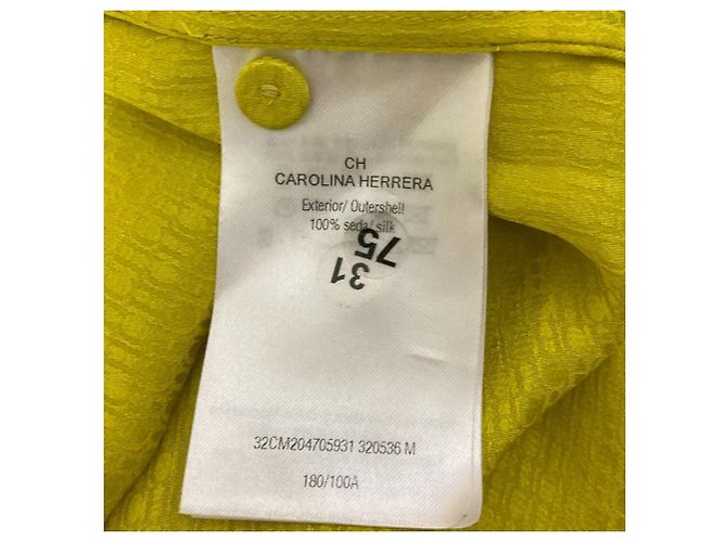 Autre Marque Conjunto de seda Carolina Herrera Amarillo - vista 9