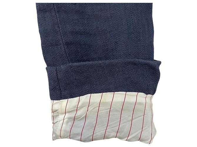 Autre Marque Chaqueta entallada de lino THE GIGI Azul - vista 6