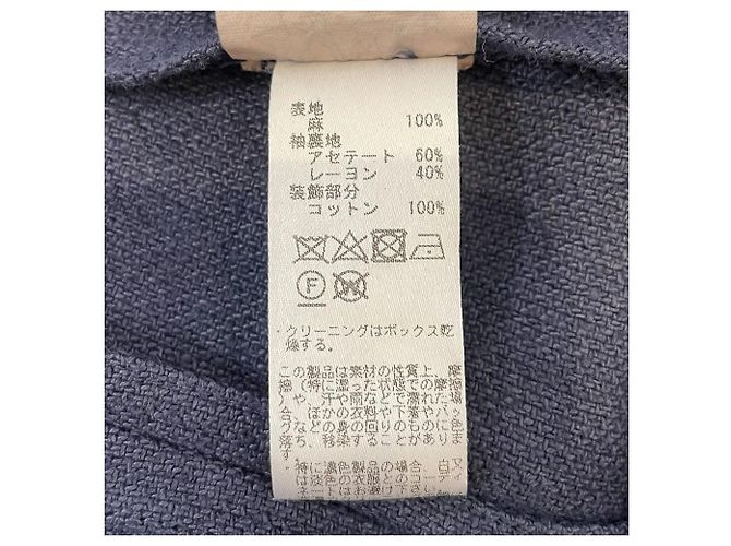 Autre Marque Chaqueta entallada de lino THE GIGI Azul - vista 9