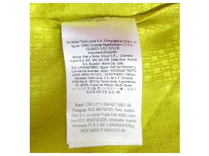 Autre Marque Vestido largo de seda Carolina Herrera Amarillo - vista 10