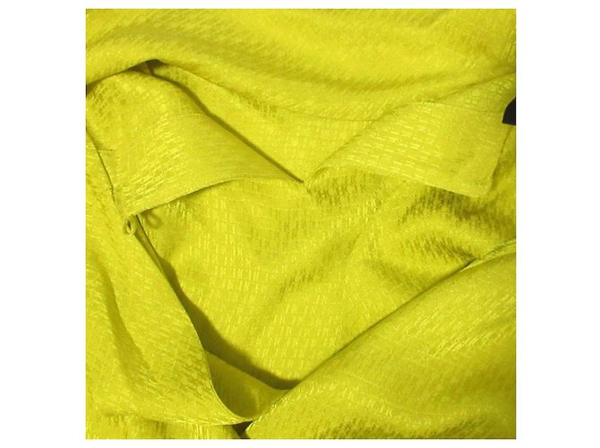 Autre Marque Vestido largo de seda Carolina Herrera Amarillo - vista 4
