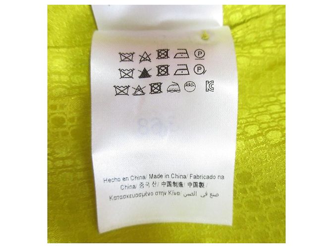 Autre Marque Vestido largo de seda Carolina Herrera Amarillo - vista 8