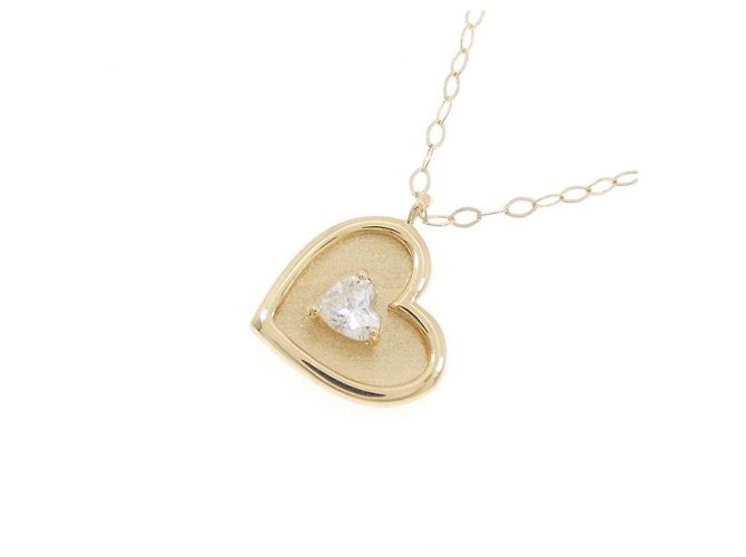 Autre Marque Collana Cuore con Diamanti Au750 D'oro - vista 3