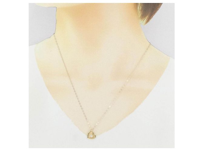 Autre Marque Collana Cuore con Diamanti Au750 D'oro - vista 6