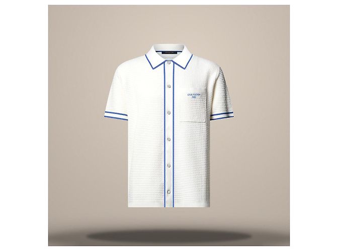 Louis Vuitton Waffle Signature Kurzarmhemd Regular Fit Weiß - Ansicht 2