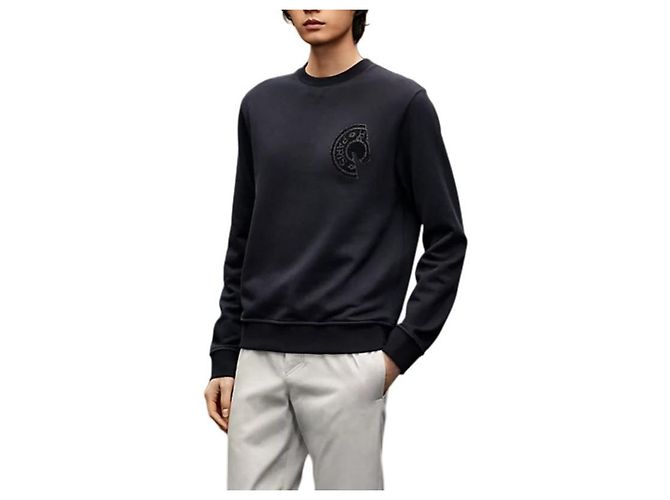 Hermès Maglione girocollo da uomo Blu - vista 2