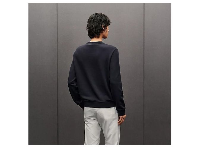 Hermès Maglione girocollo da uomo Blu - vista 3