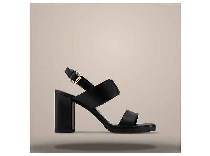 Sandali Louis Vuitton Mare Neri in Pelle Nero - vista 3