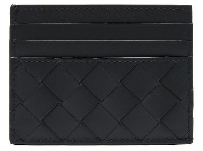 Bottega Veneta Tarjetero Intrecciato Negro - vista 3