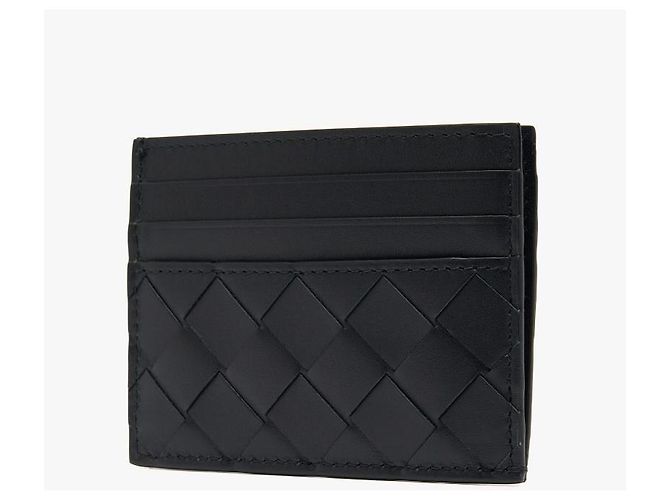 Bottega Veneta Tarjetero Intrecciato Negro - vista 5