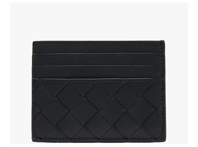 Bottega Veneta Tarjetero Intrecciato Negro - vista 6