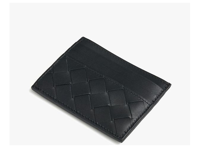 Bottega Veneta Tarjetero Intrecciato Negro - vista 7