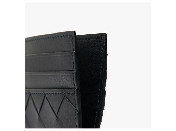 Bottega Veneta Tarjetero Intrecciato Negro - vista 8