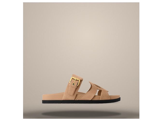 Louis Vuitton Sandalo Isola Comfort Beige Marrone - vista 3