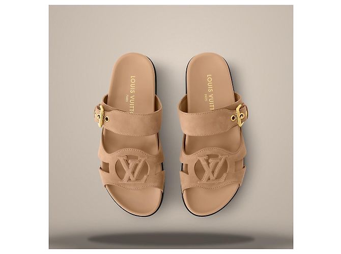 Louis Vuitton Sandalo Isola Comfort Beige Marrone - vista 4