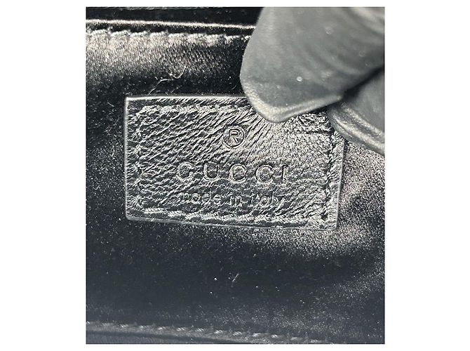 Gucci Schultertasche aus schwarzem Leder mit Pferdebit - Ansicht 9