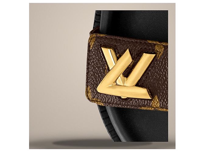 Louis Vuitton Sandali Sunset Flat Comfort Cocoa Brown Marrone - vista 4