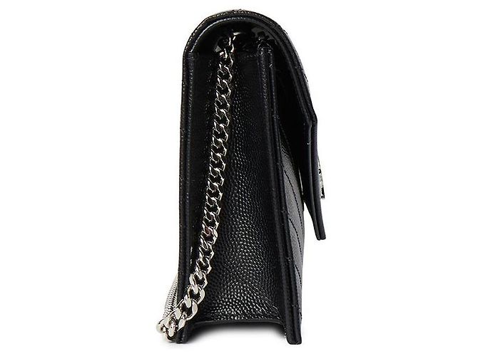 Saint Laurent Borsa a tracolla con catena Cassandra da donna Nero - vista 3