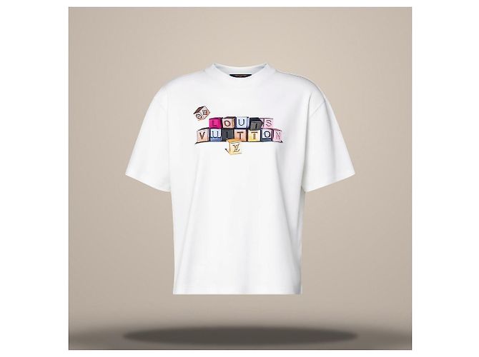 Louis Vuitton Signature Blocks T-Shirt White - view 2