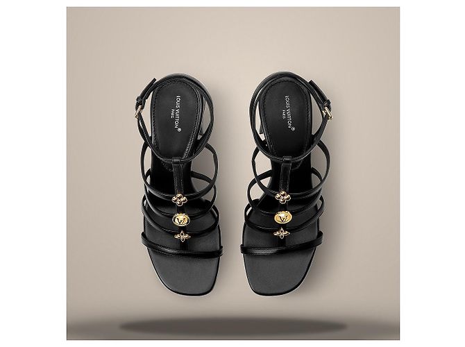 Louis Vuitton Sandali eleganti con fibbia delicata D'oro - vista 4