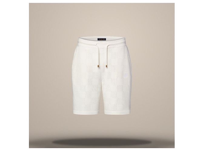 Louis Vuitton Pointelle Signature Shorts Regular Fit Weiß - Ansicht 2