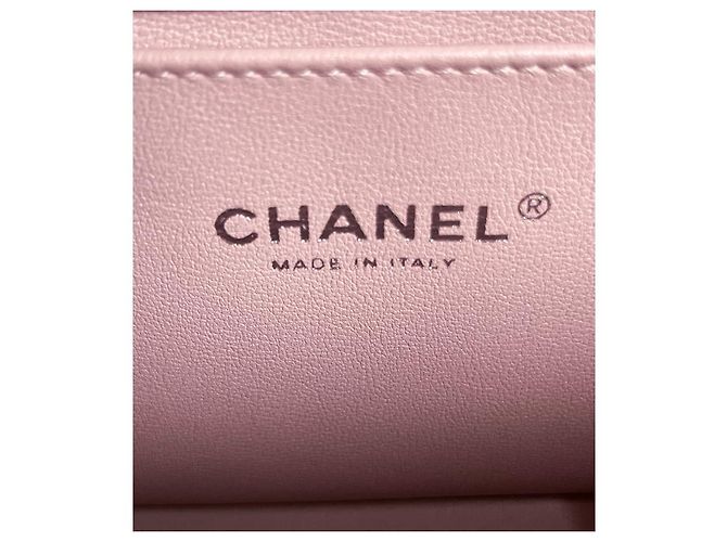 Chanel Bolso de hombro Boy de piel caviar rosa Medium - vista 8