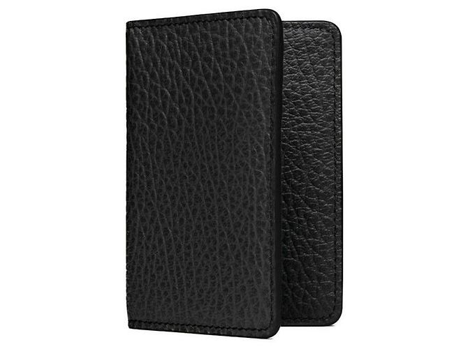 Maison Martin Margiela Tarjetero clásico de cuero Negro - vista 4