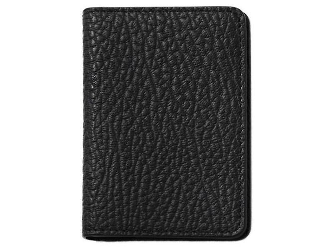 Maison Martin Margiela Tarjetero clásico de cuero Negro - vista 9