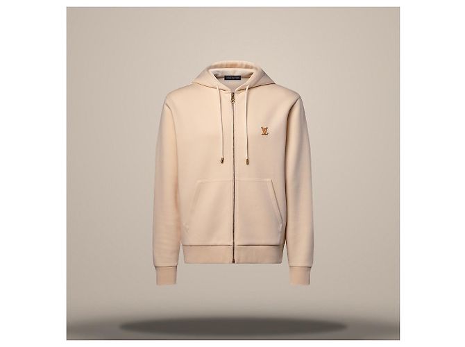 Louis Vuitton Sudadera con capucha y cremallera con firma Castaño - vista 2