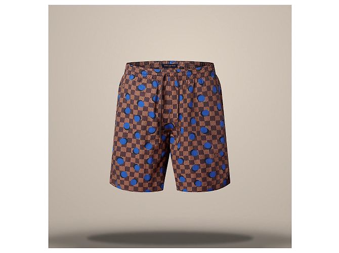 Louis Vuitton Bañador Damier Regular Fit Castaño - vista 2