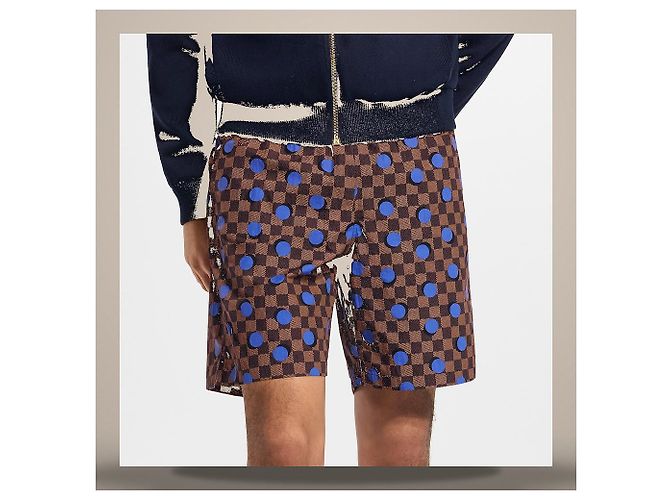 Louis Vuitton Bañador Damier Regular Fit Castaño - vista 3
