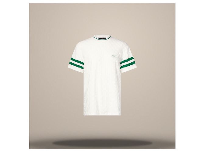 Louis Vuitton Camiseta de tenis Damier Terry Regular Fit Blanco - vista 2