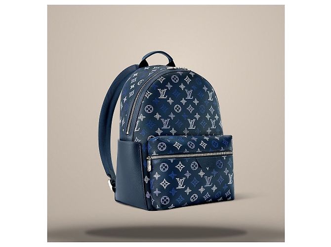 Louis Vuitton Discovery Rucksack PM Blau - Ansicht 3