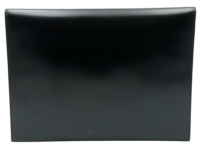 Saint Laurent Clutch Uptown a Busta Monogramma Nera - vista 4