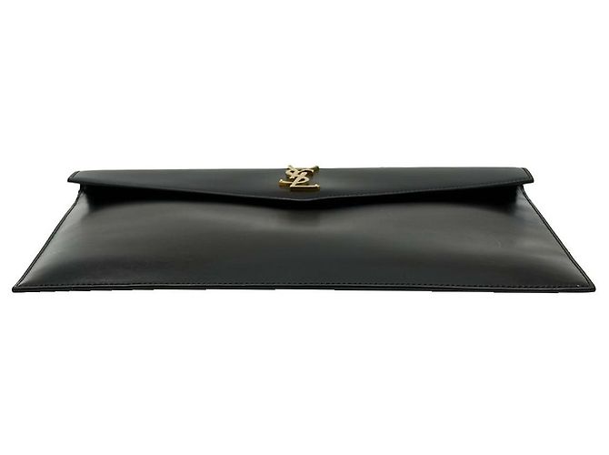 Saint Laurent Clutch Uptown a Busta Monogramma Nera - vista 6