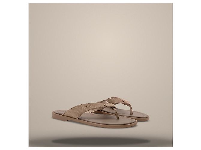 Louis Vuitton Sandali Sunset Thong Top Brown Marrone - vista 2