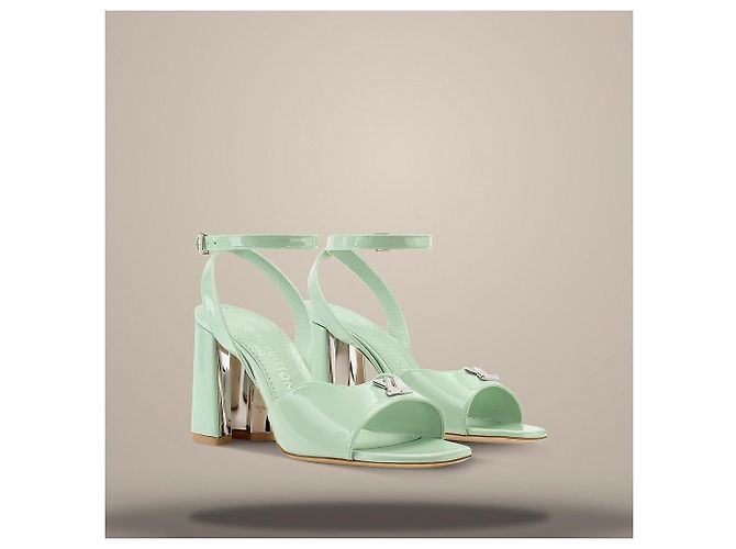 Louis Vuitton Sandalo Swing Verde de Green - vista 2