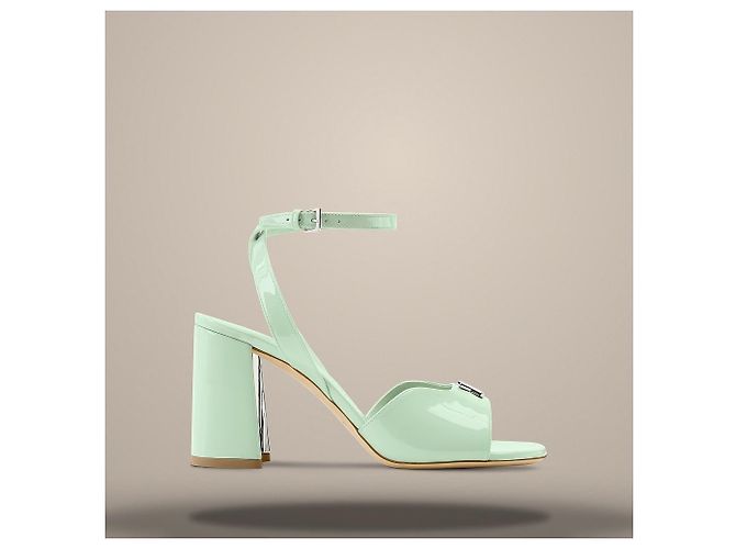 Louis Vuitton Sandalo Swing Verde de Green - vista 3