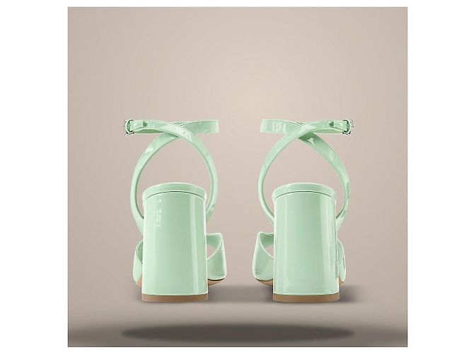 Louis Vuitton Sandalo Swing Verde de Green - vista 5