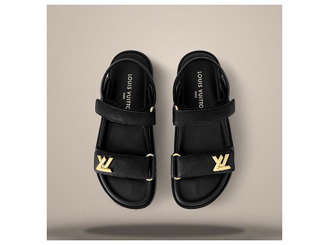 Louis Vuitton Sandali bassi comfort Sunset Black Nero - vista 4