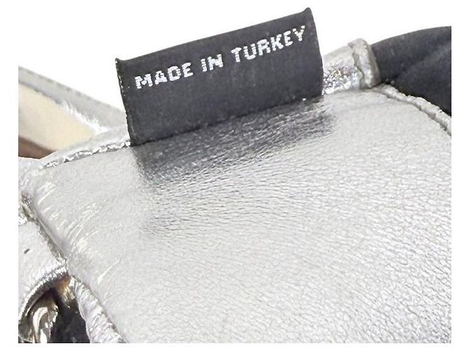 Miu Miu Bolso de hombro matelassé de cristal plateado - vista 11