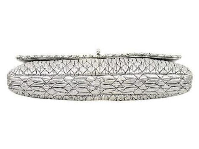 Miu Miu Bolso de hombro matelassé de cristal plateado - vista 4