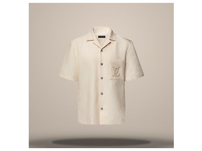 Louis Vuitton Besticktes Kurzarmhemd Relaxed Fit Braun - Ansicht 2