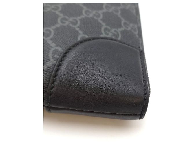 Gucci Borsa Clutch con Zip Supreme Black Nero - vista 10
