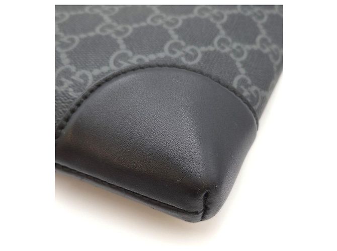 Gucci Borsa Clutch con Zip Supreme Black Nero - vista 12